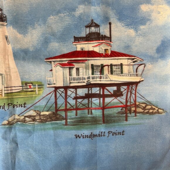 Lighthouses Fenwick‎ Assateague Thomas Point Outdoor Flag Blue Mary Lou Troutman - Picture 9 of 14